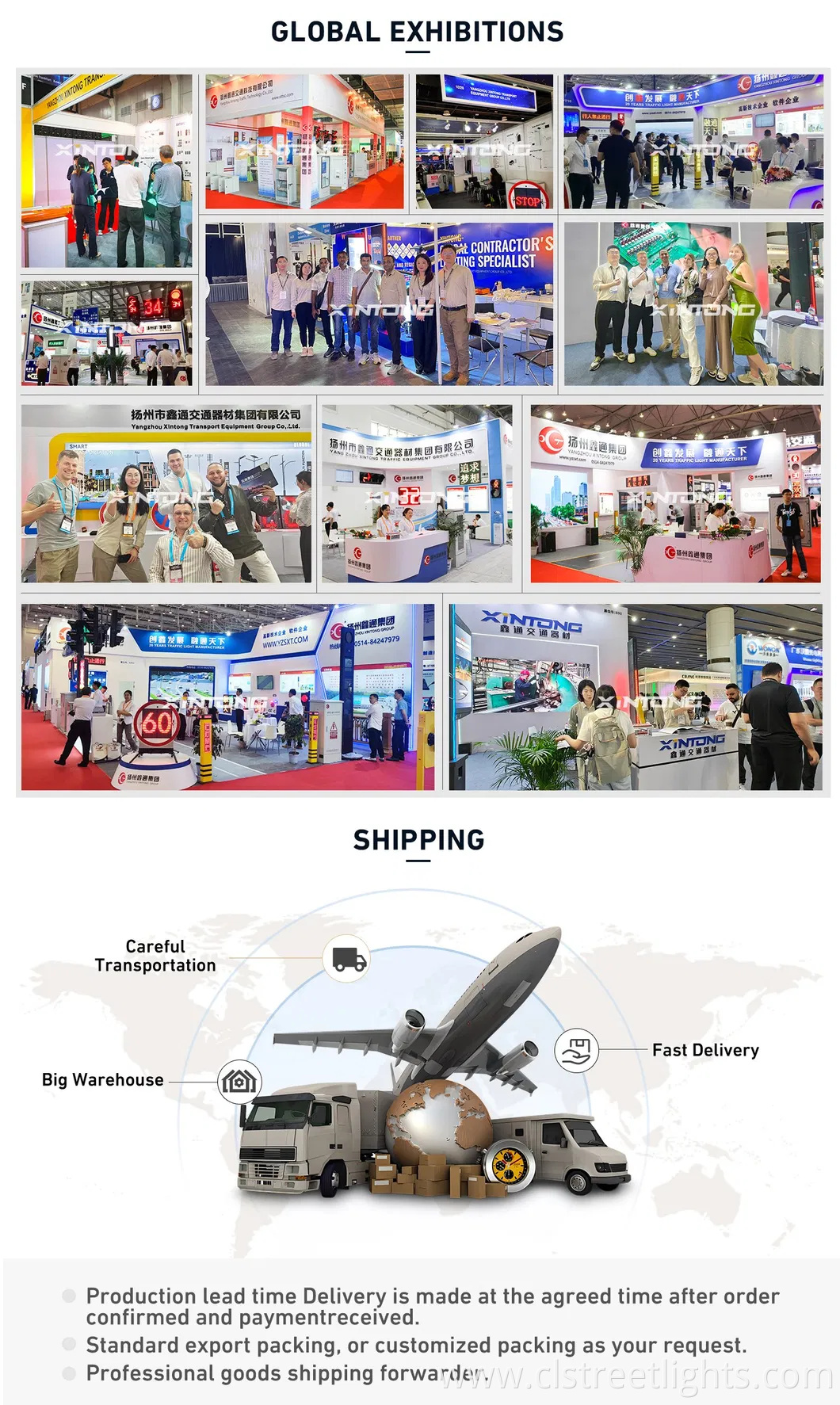 XINTONG Split Type Solar Outdoor LED Garden Street Post Lamp Pole Split-Type Street Light Pole